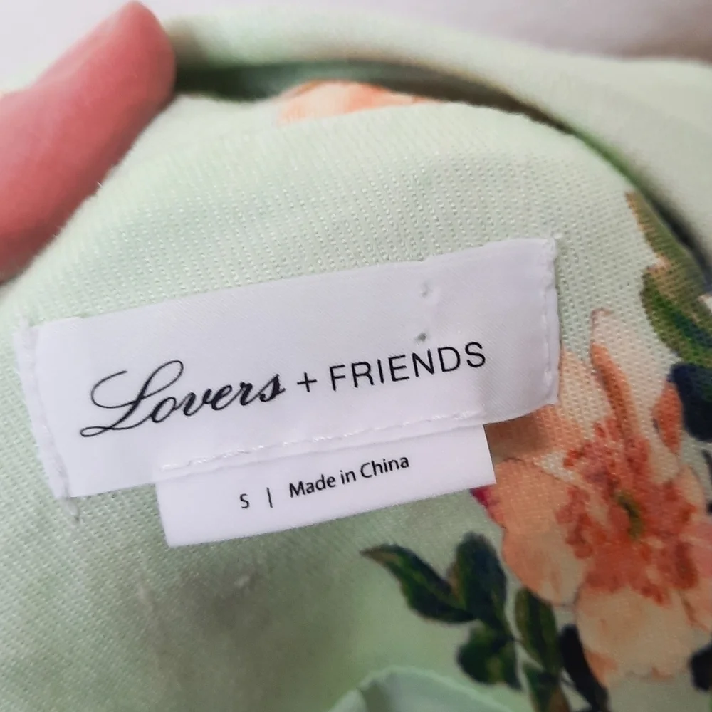 Revolve X Lovers & Friends Tea Rose Linen Blend Mini Dress Blazer S